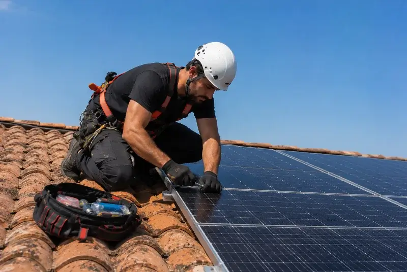 Maintenance et monitoring de panneaux solaires à Lattes